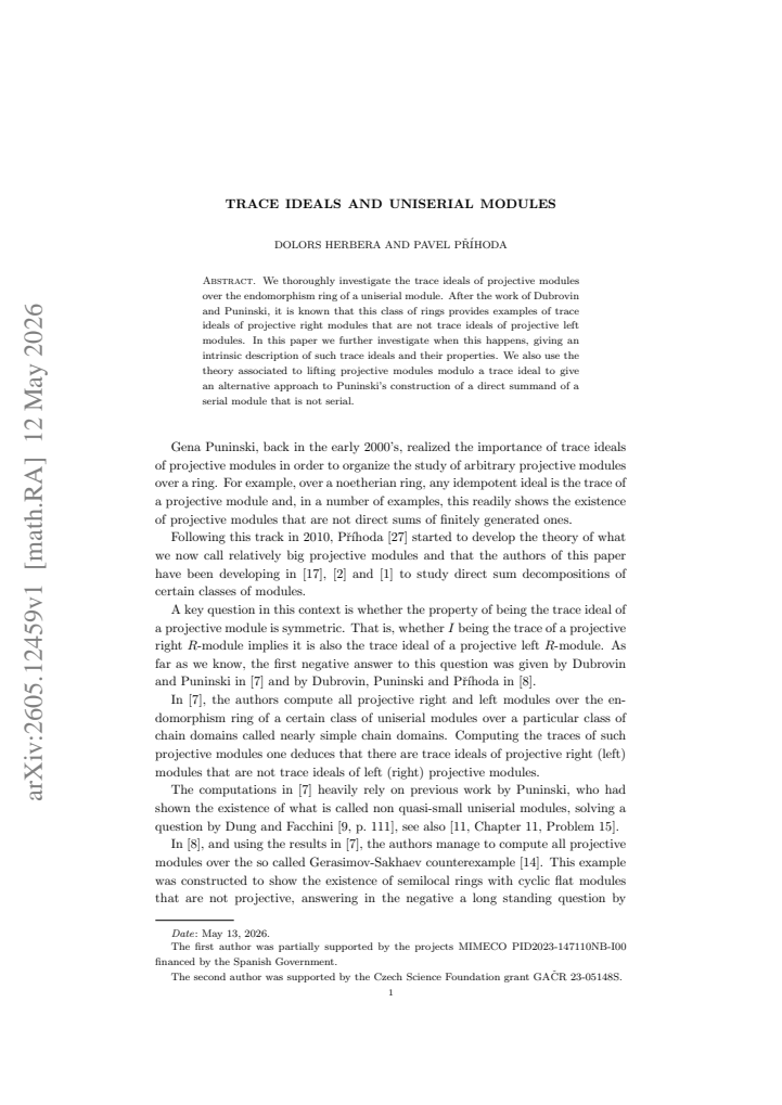 First page