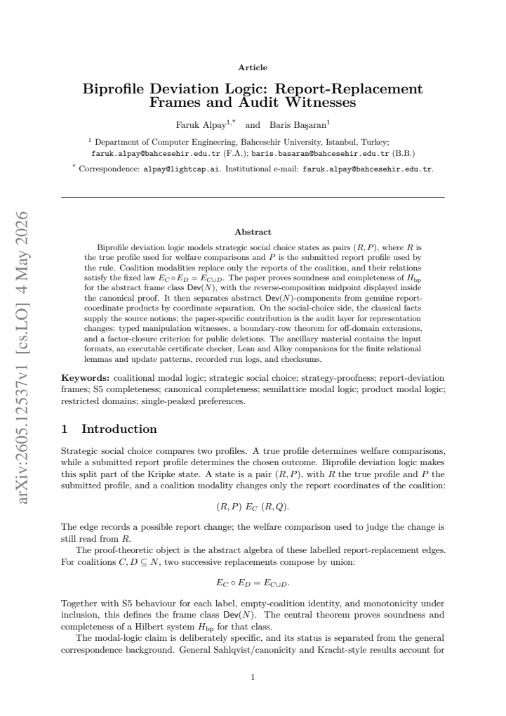 First page