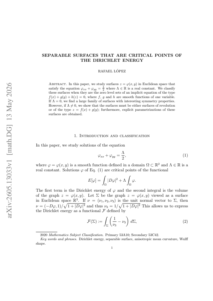 First page