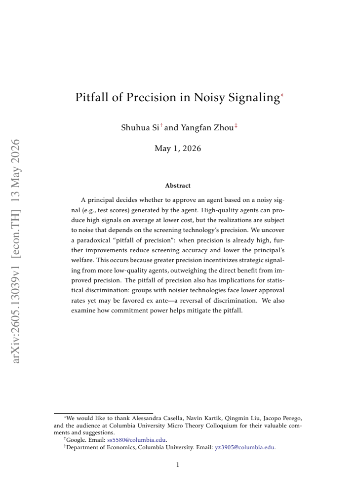 First page