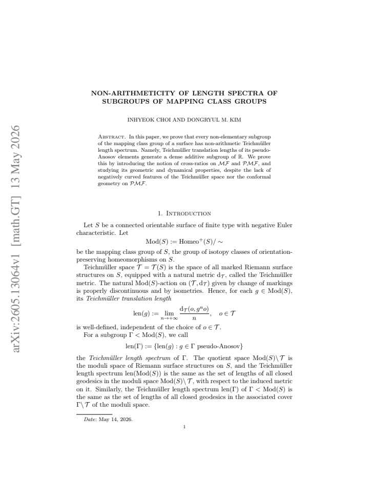First page