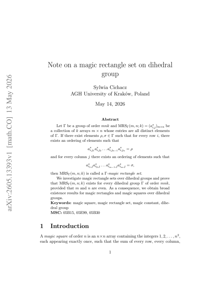 First page