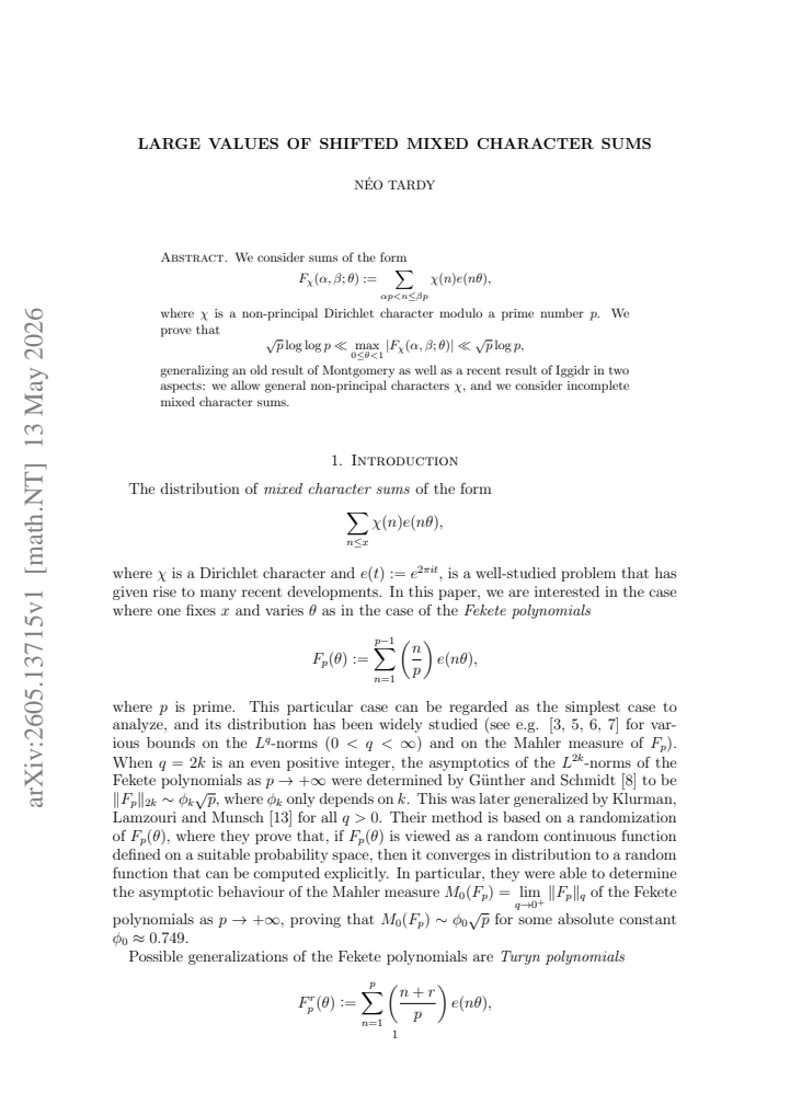 First page