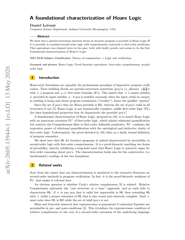 First page
