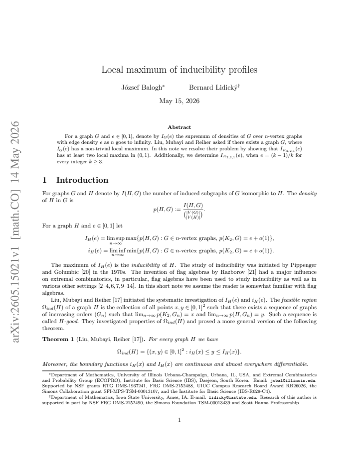 First page