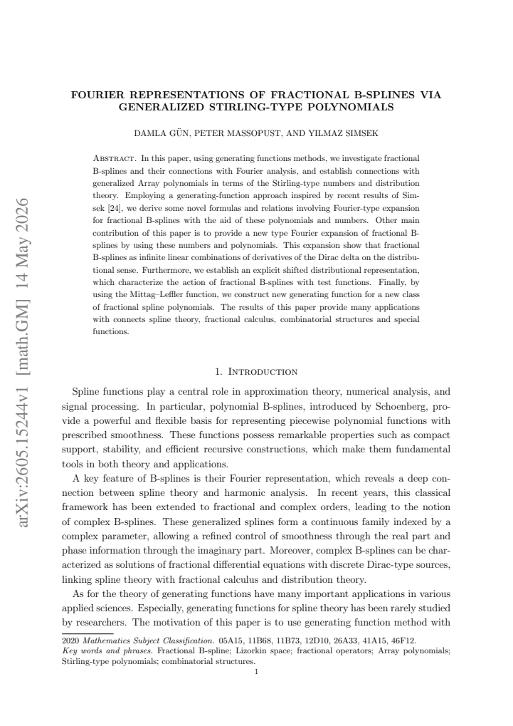 First page