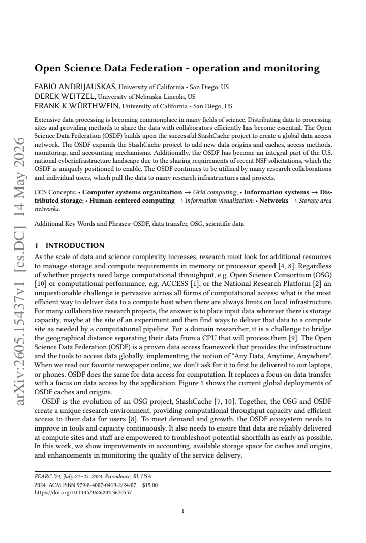 First page