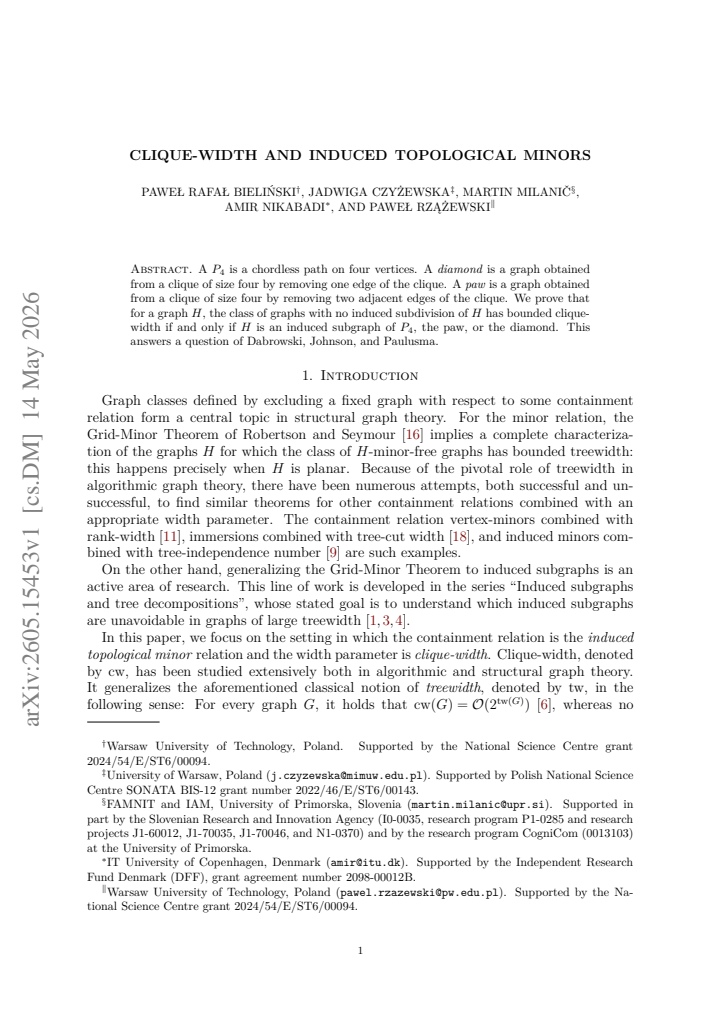 First page