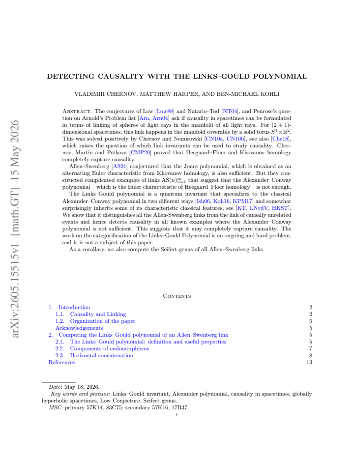 First page