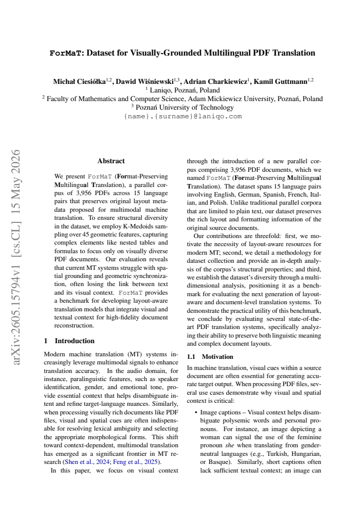 First page