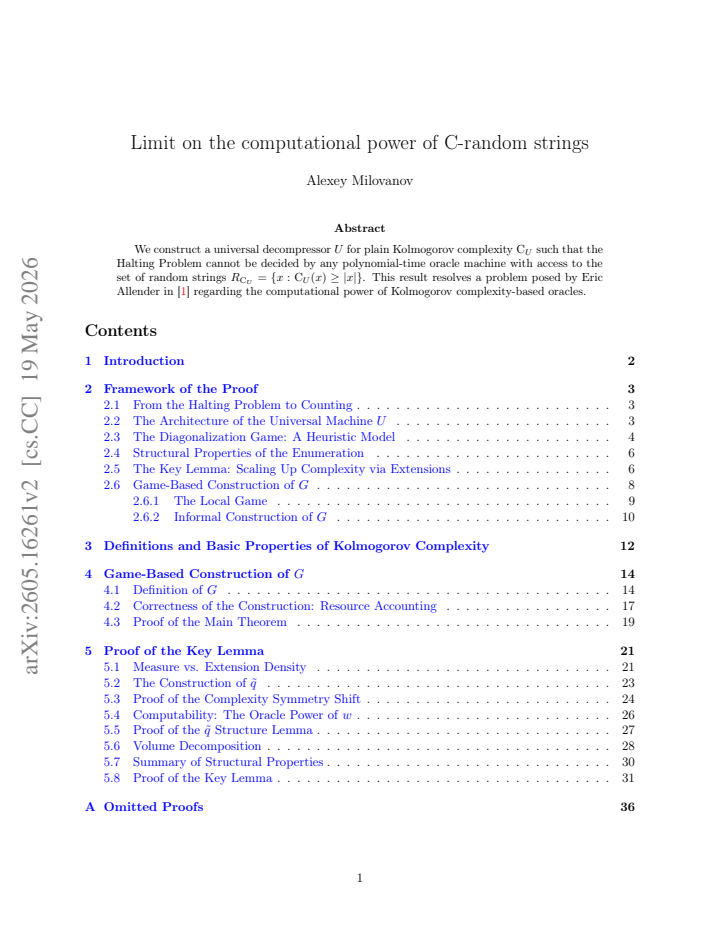 First page