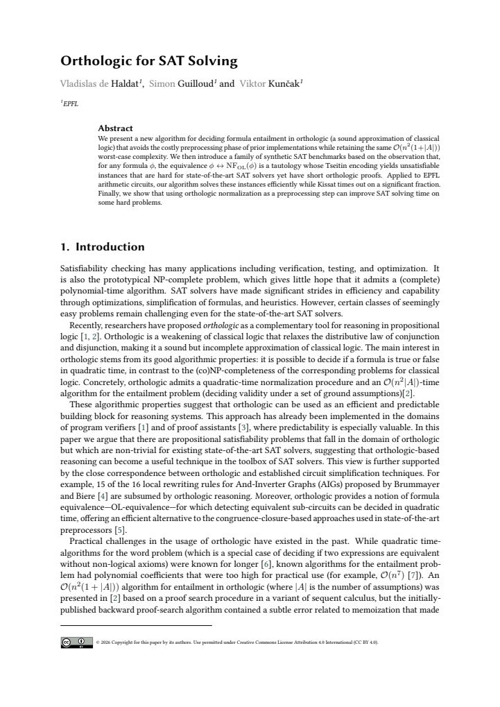 First page
