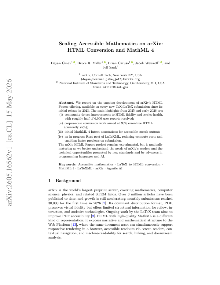 First page