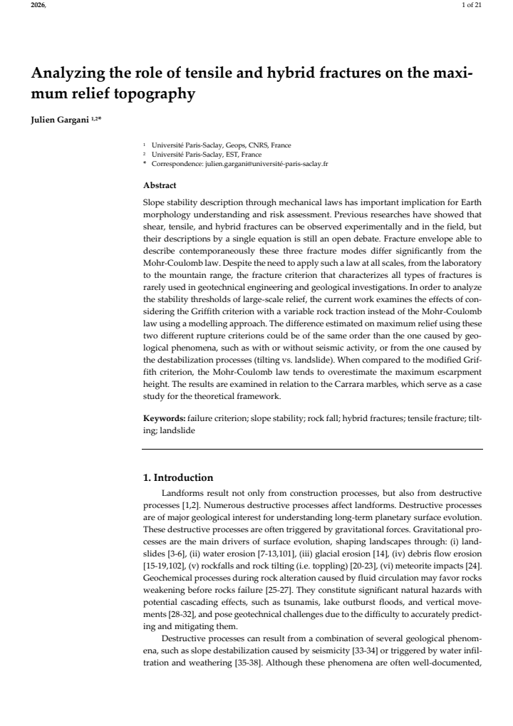 First page