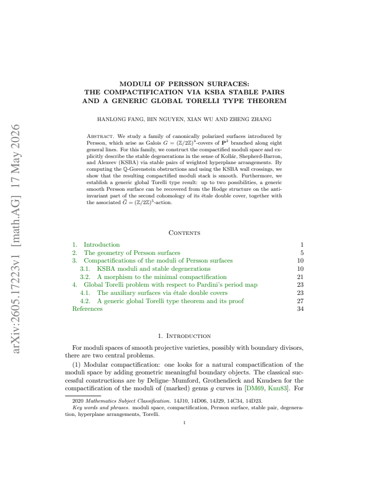 First page