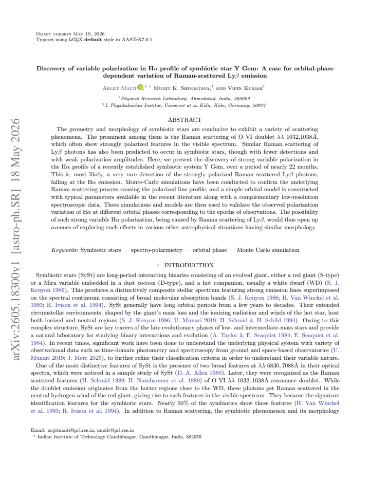 First page