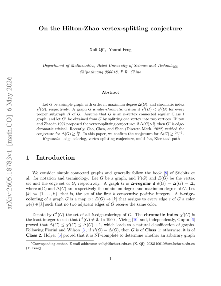 First page