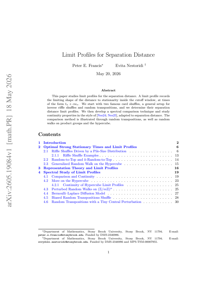 First page