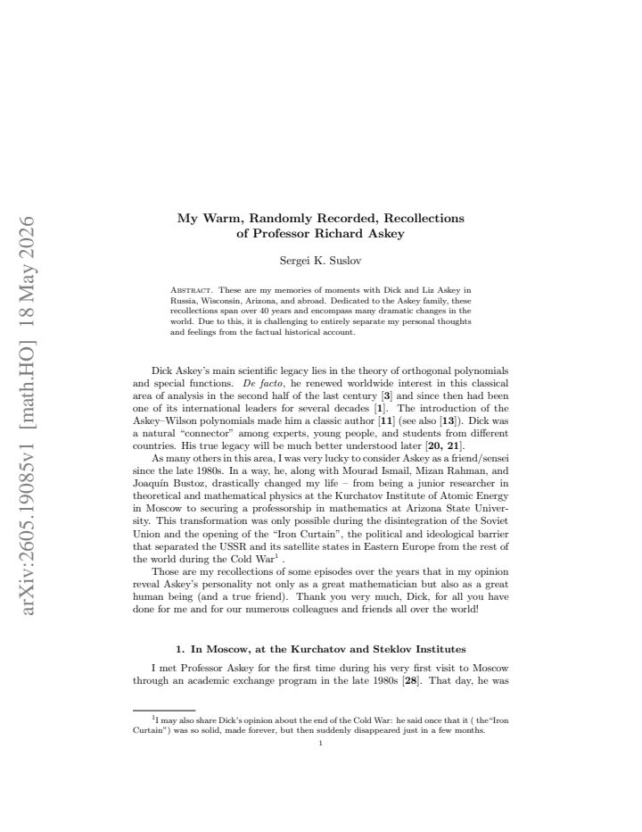 First page