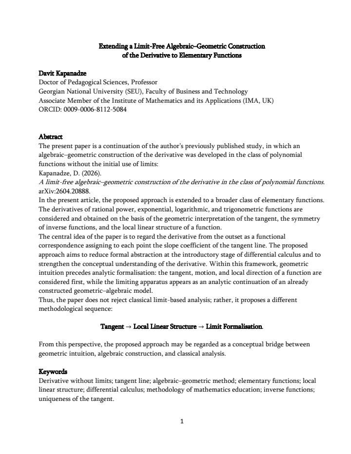 First page