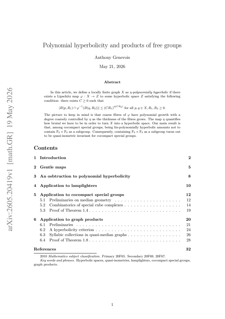 First page