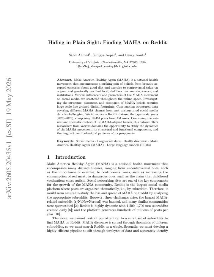 First page