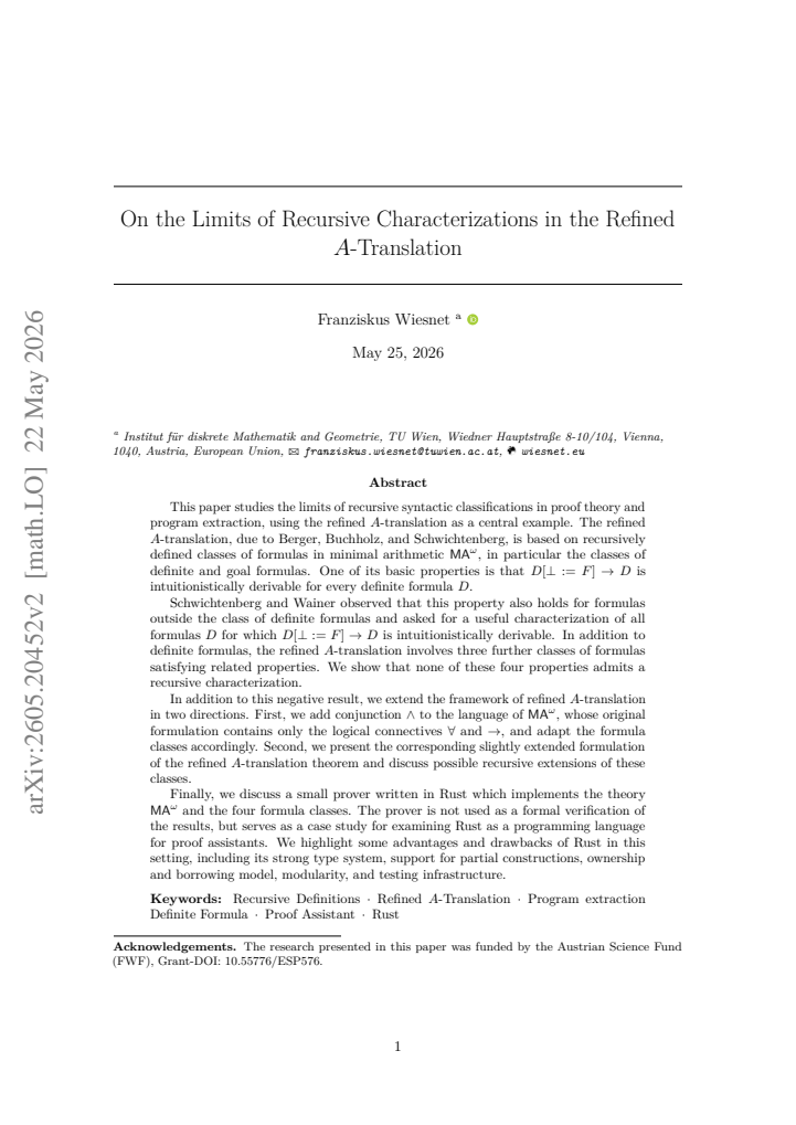First page
