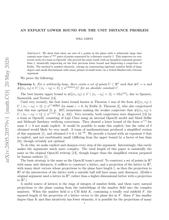 First page