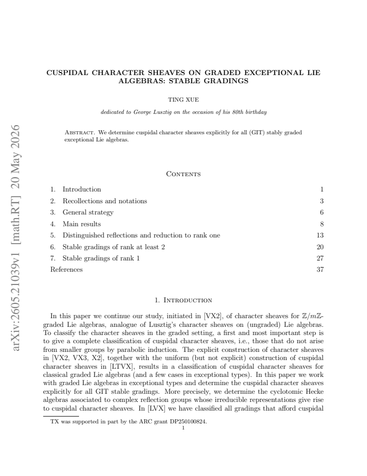 First page