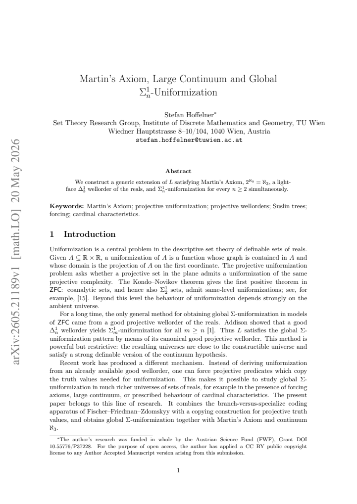 First page