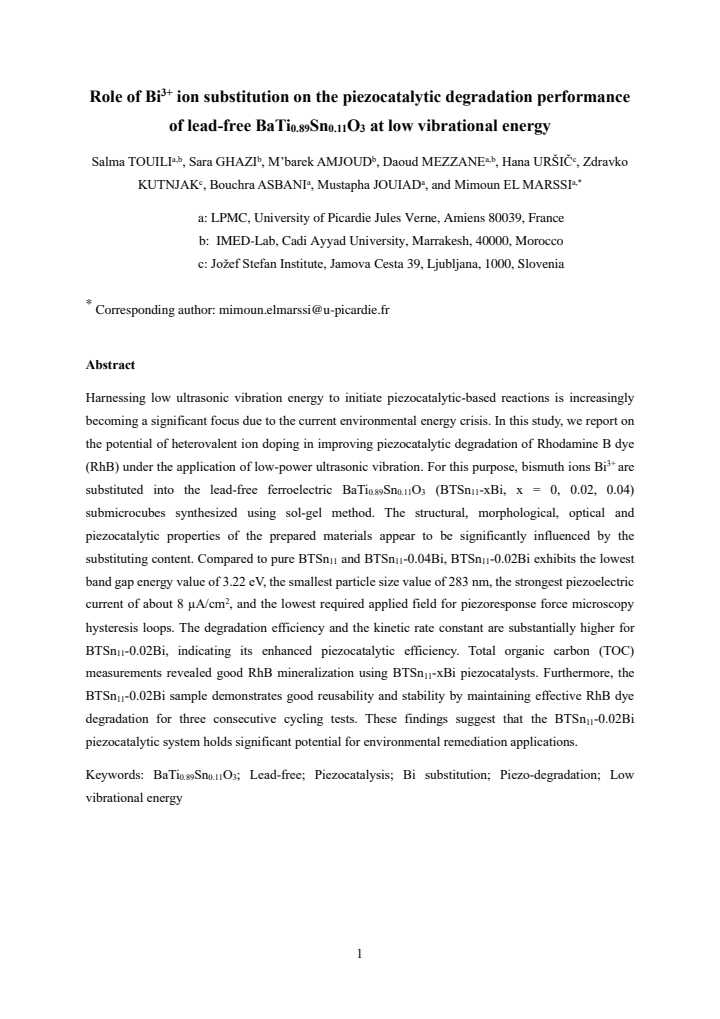 First page