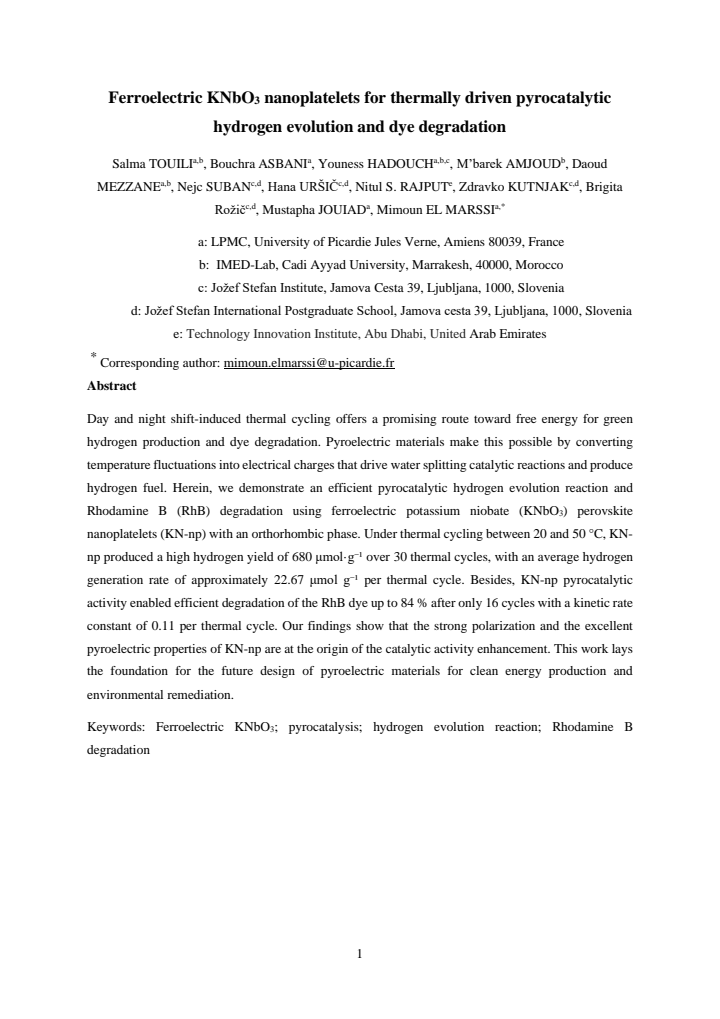 First page