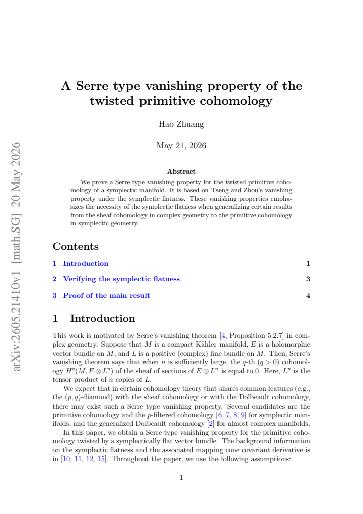 First page