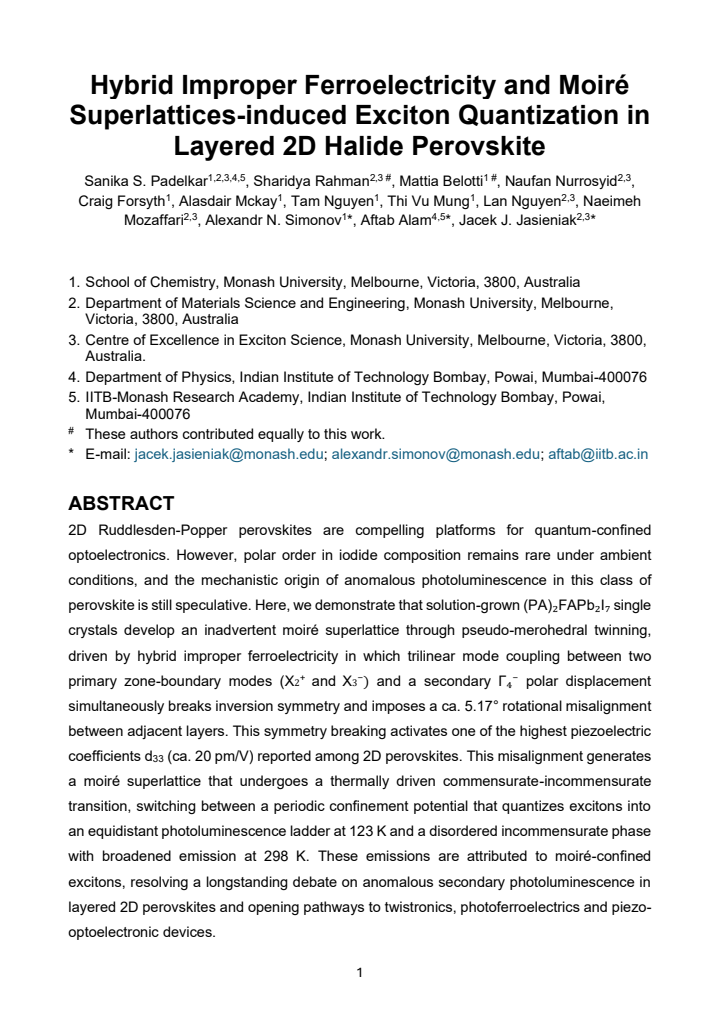 First page