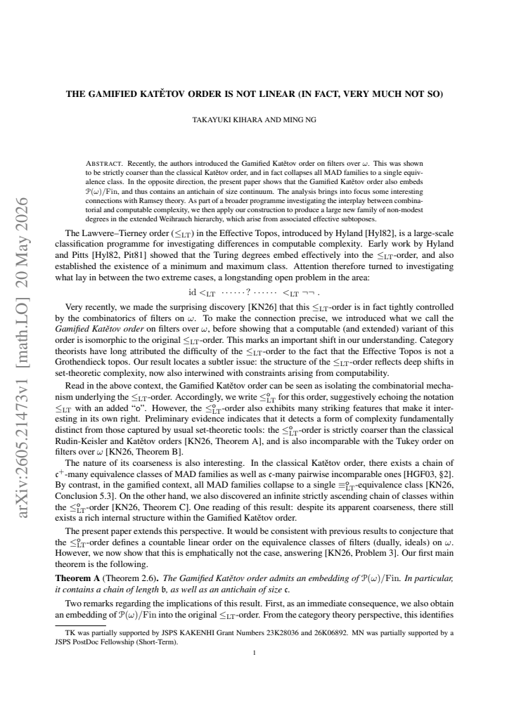 First page