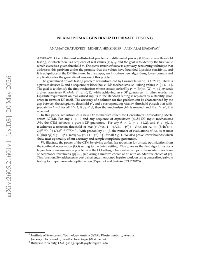 First page