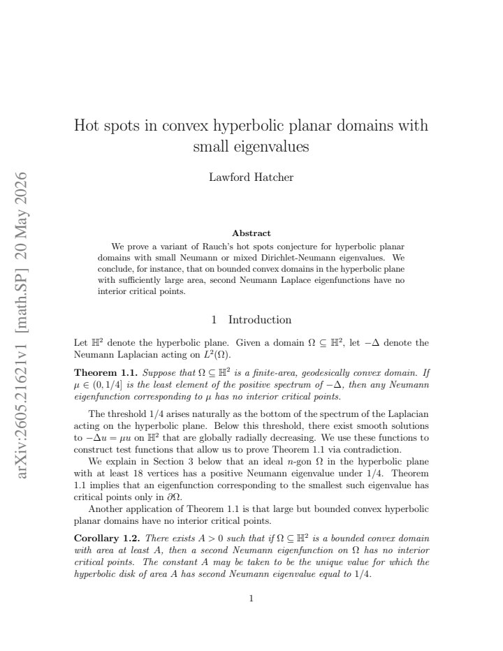 First page