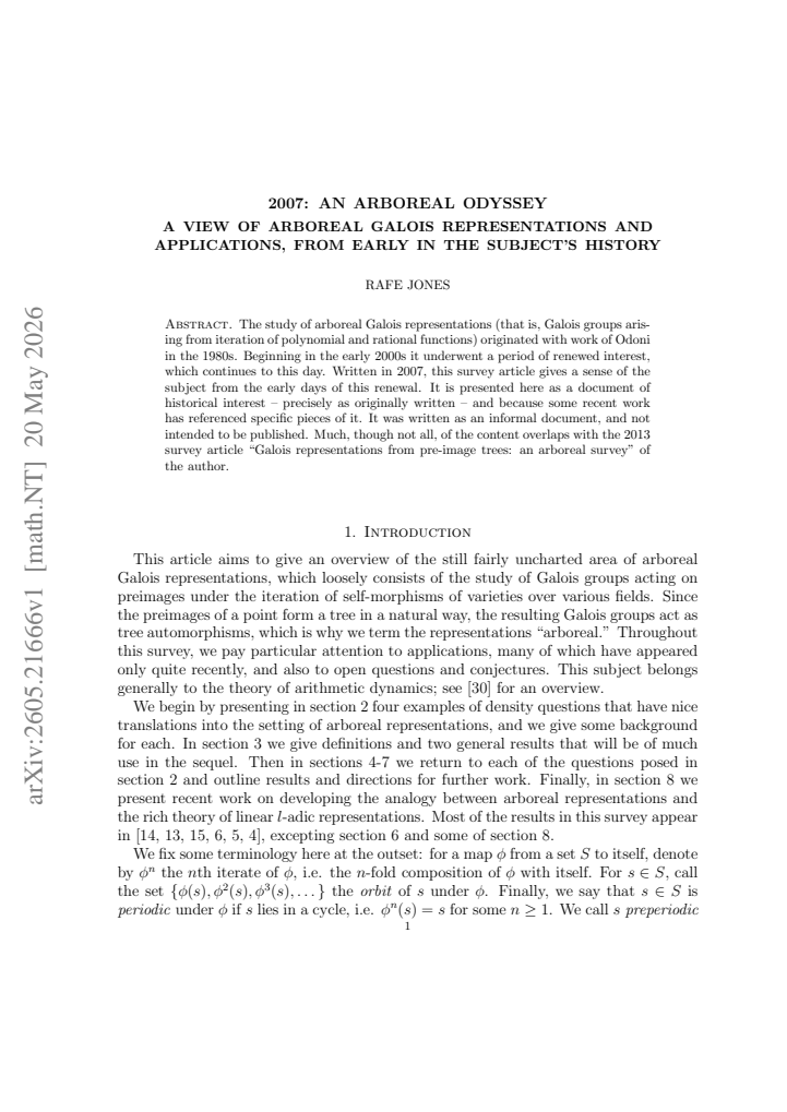 First page