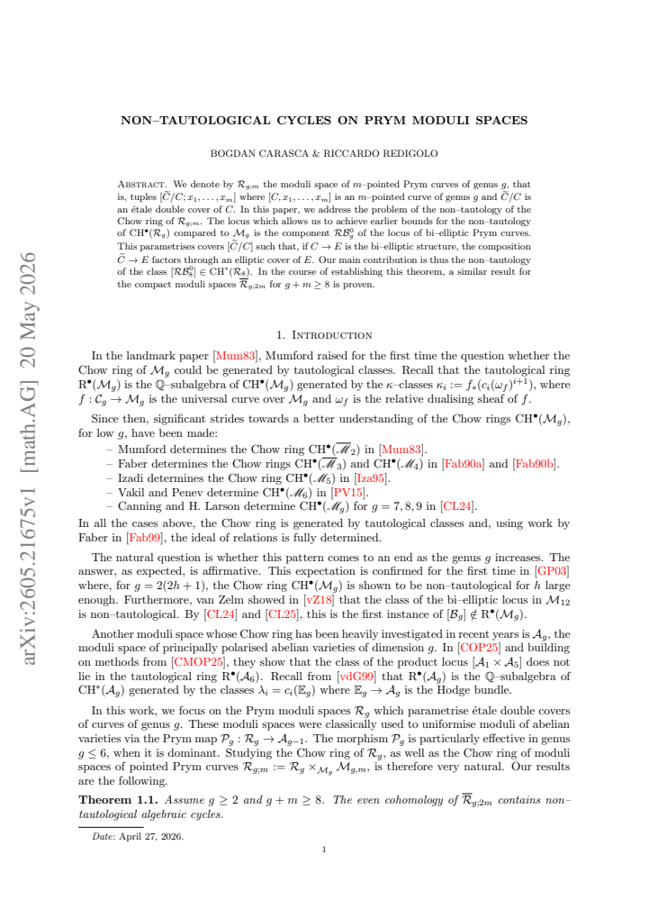 First page