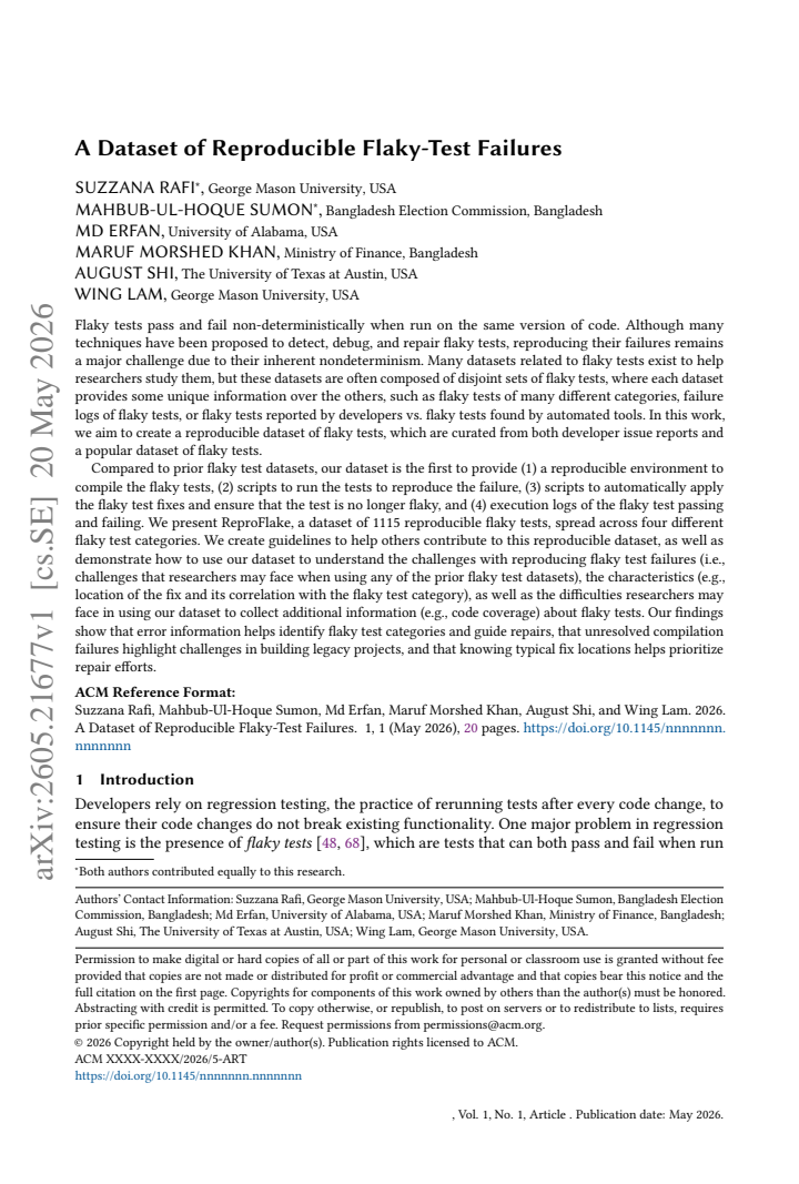 First page