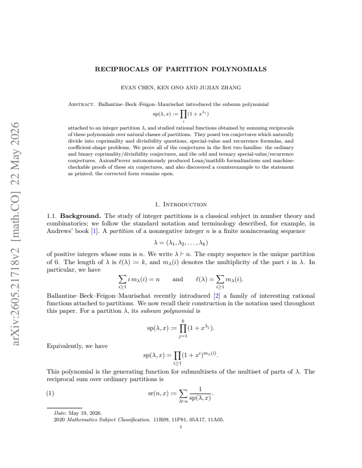 First page