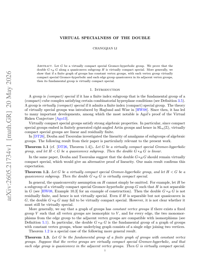 First page