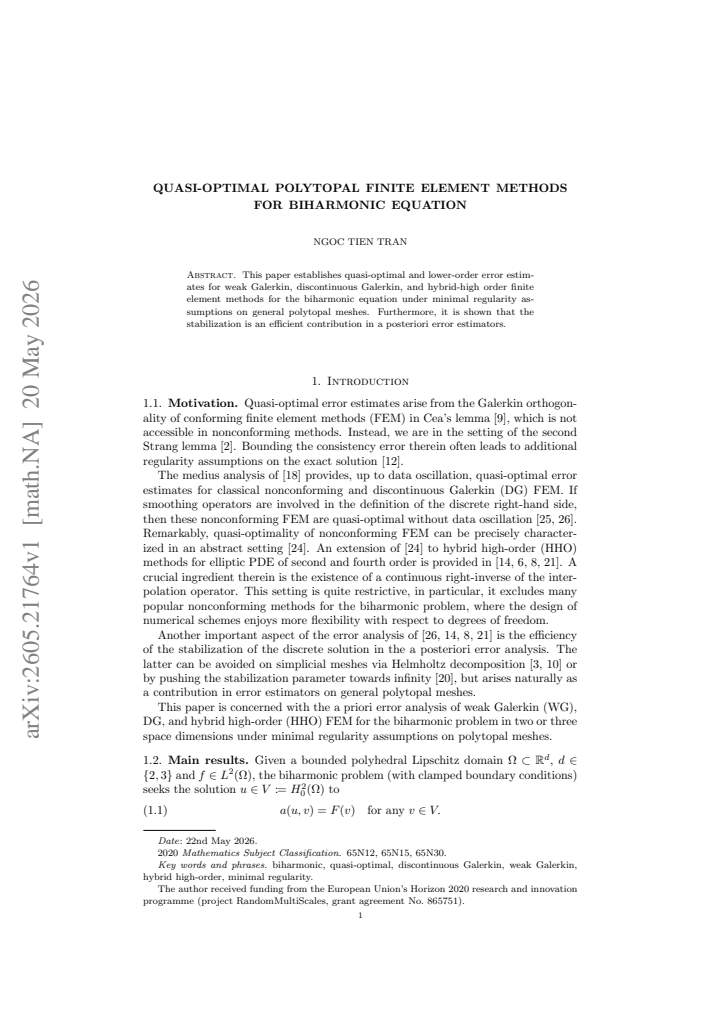 First page