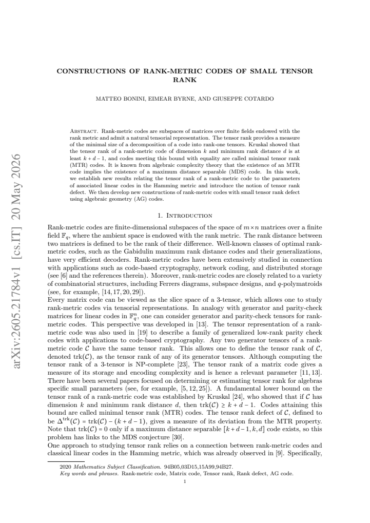First page