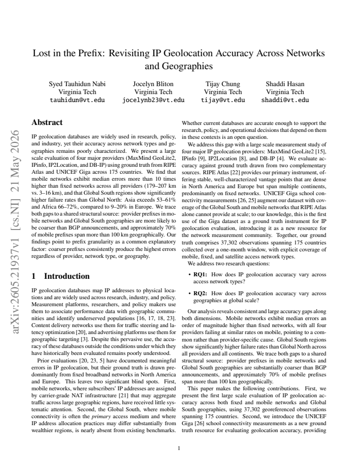 First page