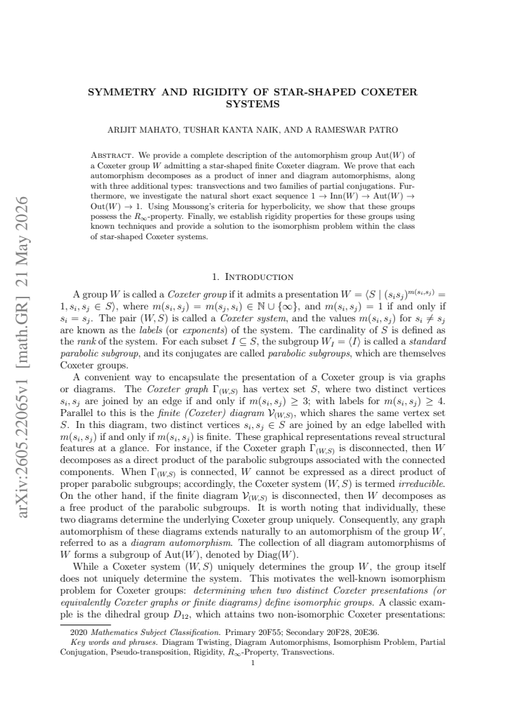 First page