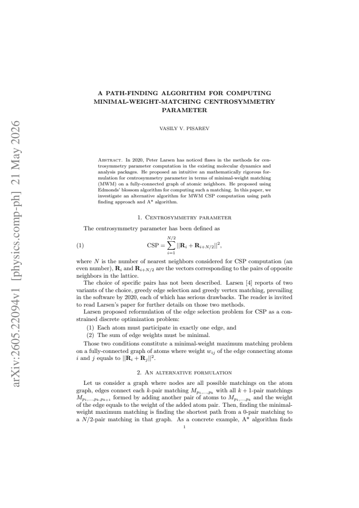 First page