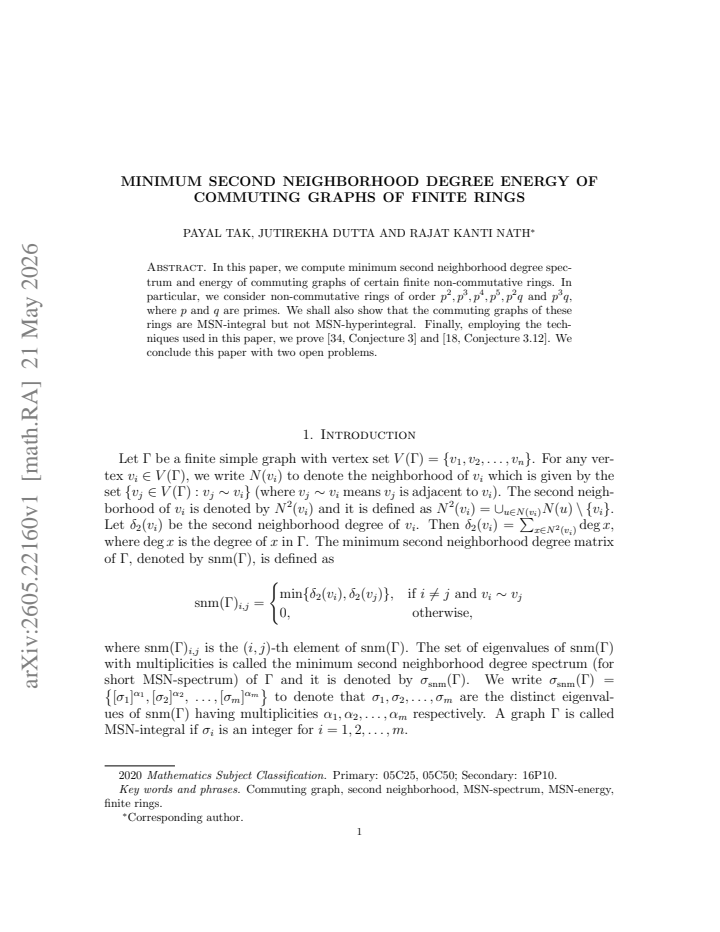 First page