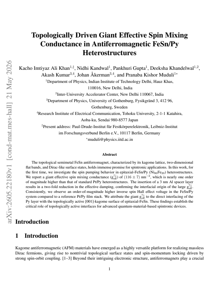First page
