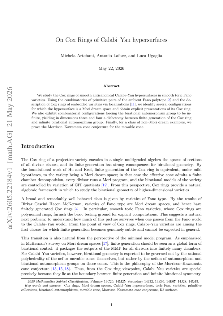 First page